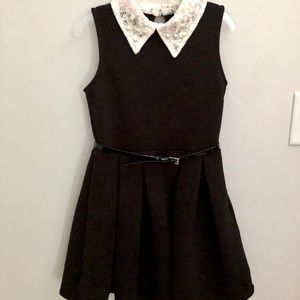 Beautees Girls belted skater dress, size 7